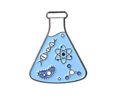 Kolv med blått vatten kemipin