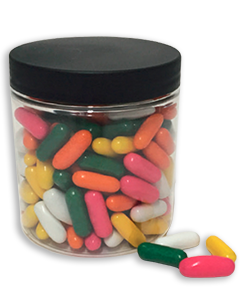 Lakritsben i burk med logotryck, 135 g