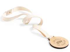 Trämedalj budget av bomull, stärkelse och trä