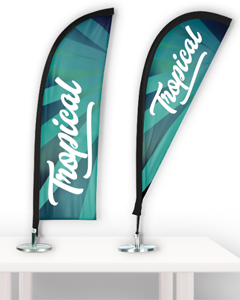 Mini beachflagga för bordet