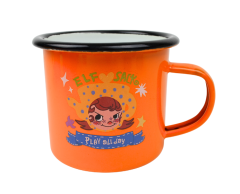 Emaljmugg UV-tryckt standardfärgkombinationer