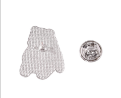 Liten pandapin för kläder eller väskan 27x21mm