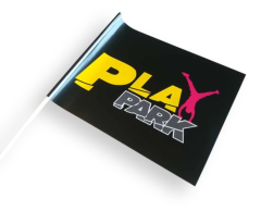 Pappersflagga A5 storlek med eget motiv