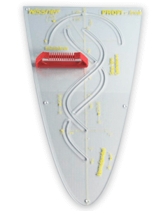 Stor parabel sinus, cosinus och tangent linjal 50 cm, magnetisk