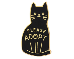 Katt pin - Please adopt 32x17mm