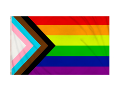 Pride Progress-flagga 150 x 90 cm polyester