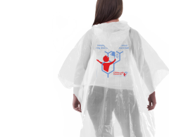 Regnponcho med logotryck