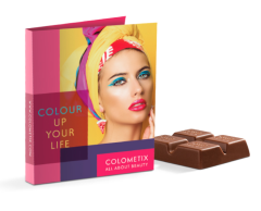 Utfällbart reklamkort med Mini Ritter SPORT och perforering