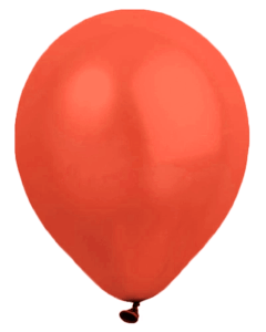 Röda ballonger utan tryck
