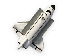 Rymdraket 3D-magnet, 60x44mm