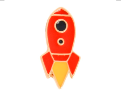 Liten rymdraketspin för kläder 20x10mm