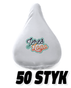 50 st vita sadelskydd med eget motiv - budget