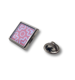 15x15mm kvadratisk pin - Superexpress variant silver