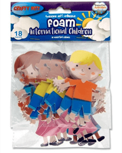 Skumdekaler med barn, 18 st