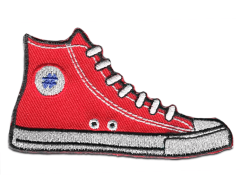 Sneakers tygmärke för kläder