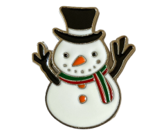 Snögubbe julpin 27x23mm