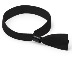 Svarta tygarmband utan tryck 15mm - Billig