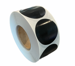 Svart förseglings klistermärke