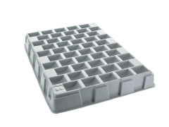 Sorteringsbricka för polletter - Rymmer 500 stycken.