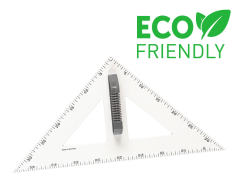 Stor tavla triangellinjal 45°, magnetisk, 50cm