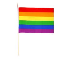 Stort pride handflagg 45 x 30 cm