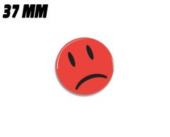 Röd sur smiley magnet 37mm