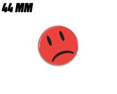 Röd sur smiley magnet 44mm