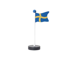 Svensk bordsflagga i trä 20 cm 