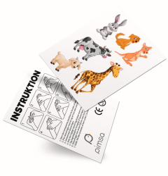 Färgade tatueringar på ark - Budget