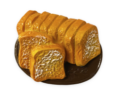 Skivad bröd 3D-magnet, 55x44mm