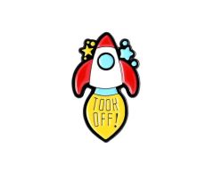 Lyfte av - rymdraket pin