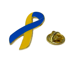 Ukraina band emalj pin