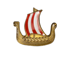 Vikingaskepp souvenir pin