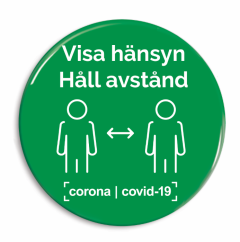 Visa hänsyn - Håll avstånd grön - Svenska