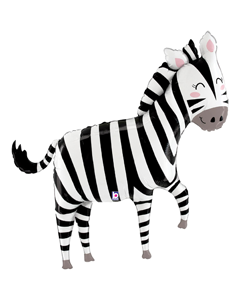 Folieballong - Zebra